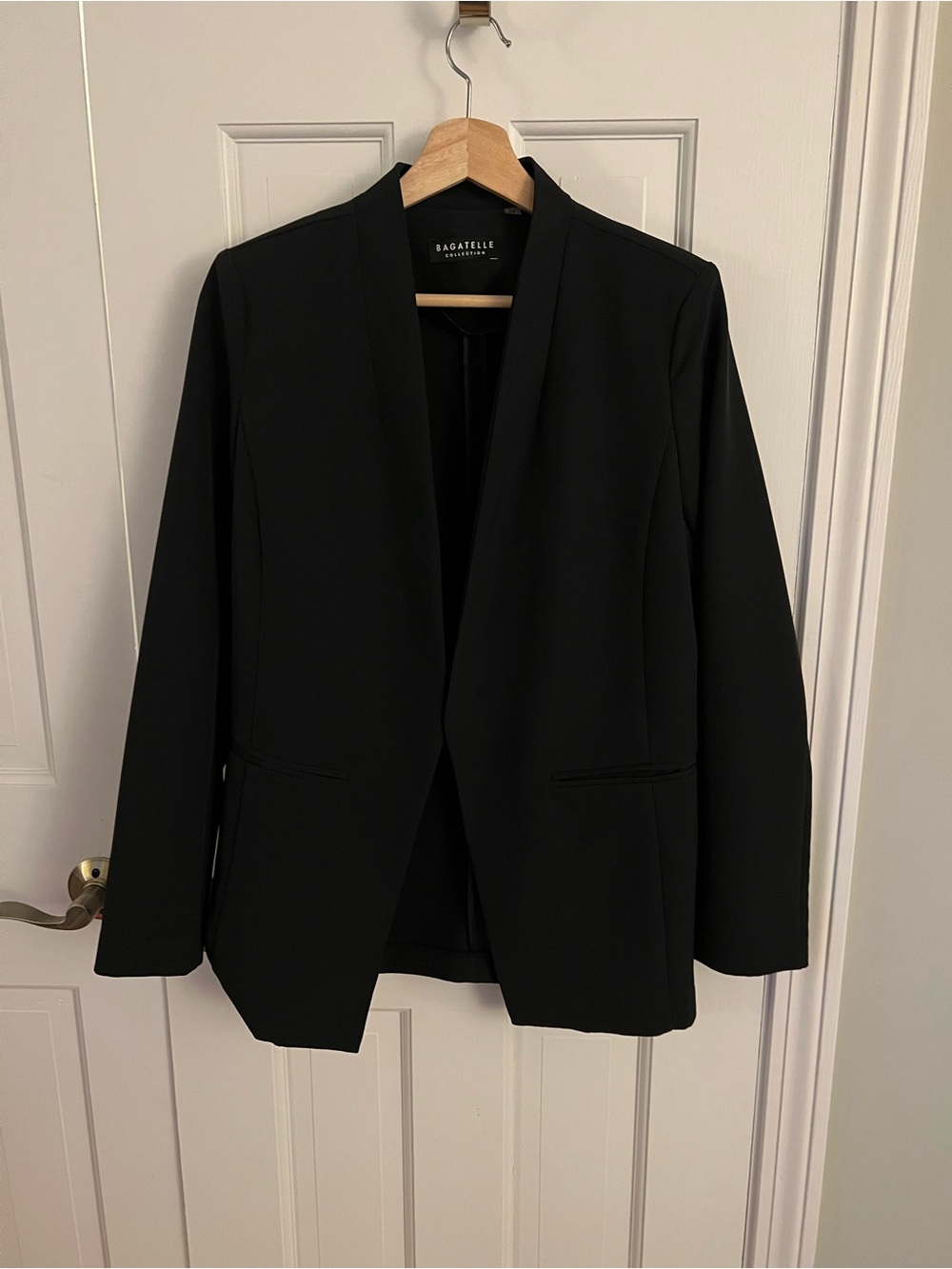 bagatelle Black Open-Front Blazer
